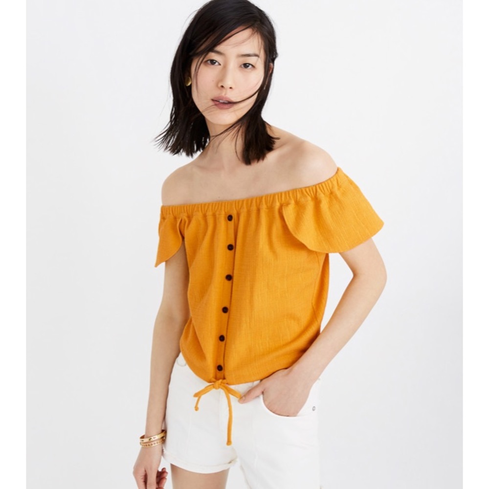 Madewell yellow top